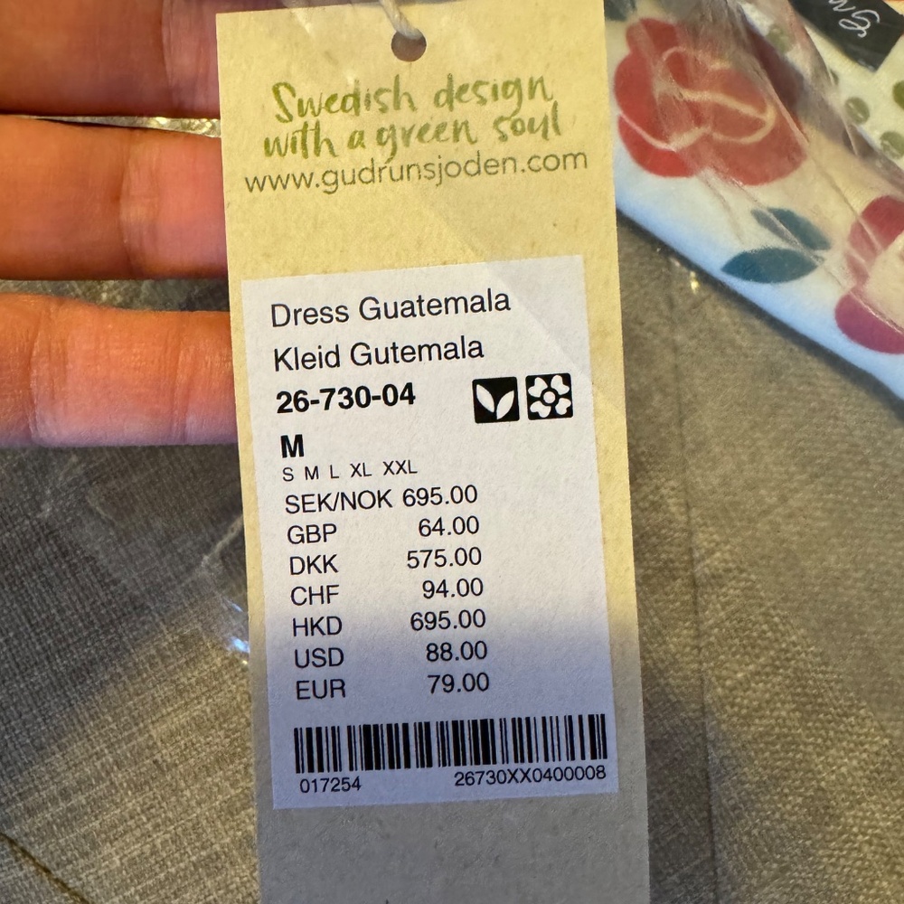 NEW Gudrun Sjöden Organic Cotton “Guatemala” Dress Size M - Picture 4 of 6
